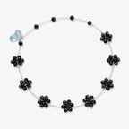 Gargantilla Flor Swarovski Silver