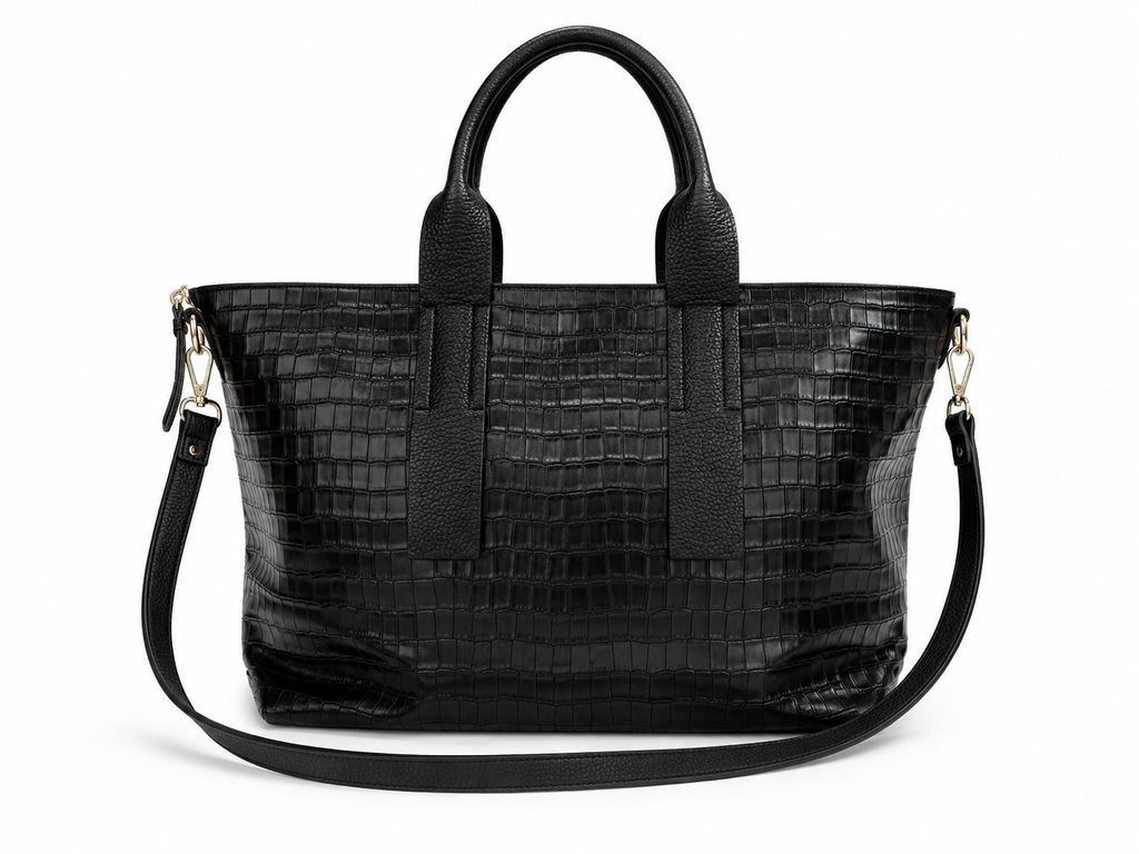 Bolso grande de mujer con diseño cocodrilo