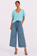Camiseta Oversize Escote Pico