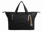 Bolso Shopper Acolchado Negro