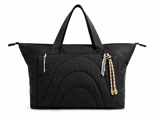 Bolso Shopper Acolchado Negro