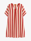 Vestido Maxi Rayas Coral