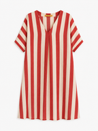 Vestido Maxi Rayas Coral
