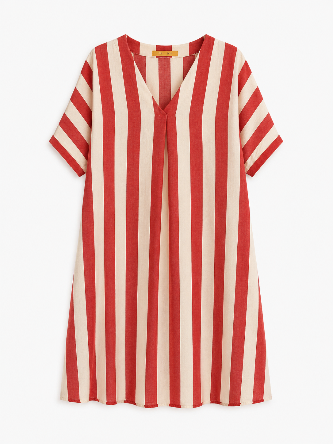 Vestido Maxi Rayas Coral