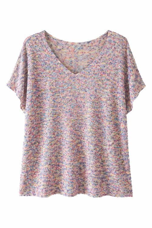 Camiseta red semitransparente con textura