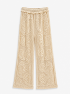 Pantalón Palazzo de Crochet Artesanal