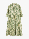 Vestido Midi Estampado Floral Vintage